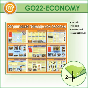 Стенд «Организация гражданской обороны» (GO-22-ECONOMY)