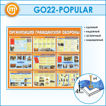 Стенд «Организация гражданской обороны» (GO-22)