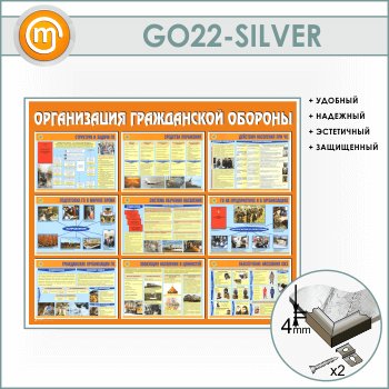 Стенд «Организация гражданской обороны» (GO-22-SILVER)