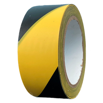 Лента для разметки и маркировки пола, ЧЕРНО-ЖЕЛТАЯ