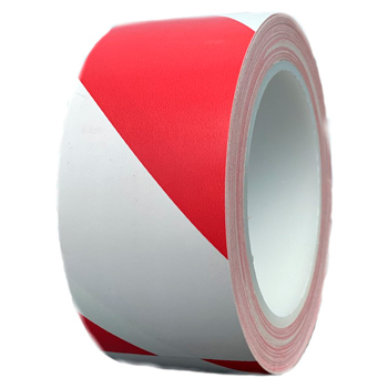 Лента для разметки и маркировки пола, КРАСНО-БЕЛАЯ