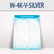 �������������� ����� � 4 ��������� �4 ������� � ��� ���� (IN-4K-V-SILVER)